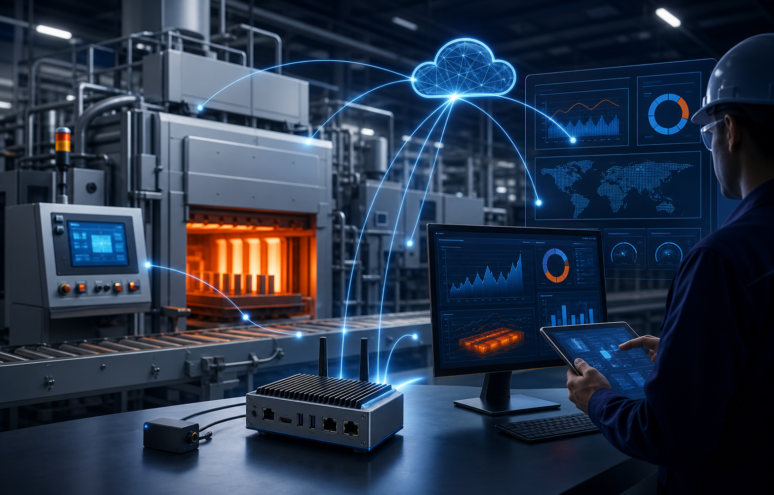 Connected automation interface scene