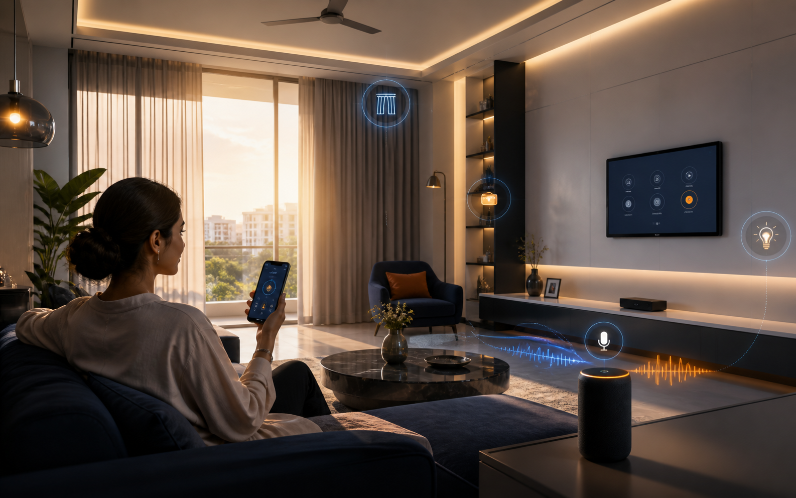 Smart home automation scene